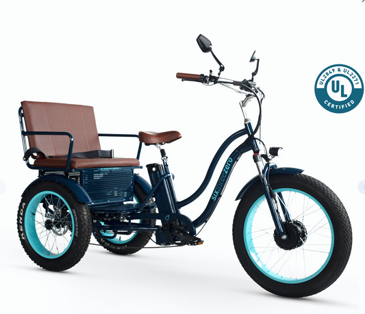 EVRY journey  Electric Tricycle Rickshaw 2025 w/ Hitch & Hydraulic Brakes 7 Speed