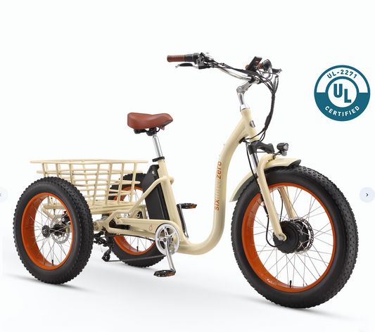 Simple Step Thru FAT Tire 3 Wheel Electric Bike